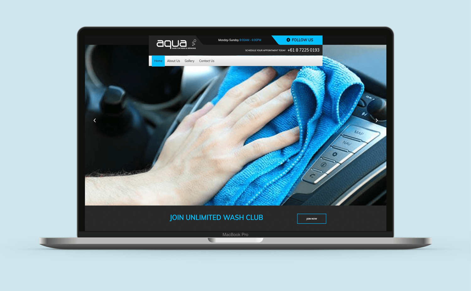 Web development & Web design Company Australia aqua-car-wash